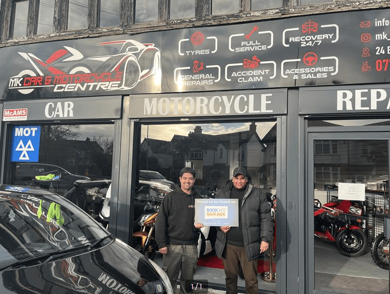 Mechanic working on a car